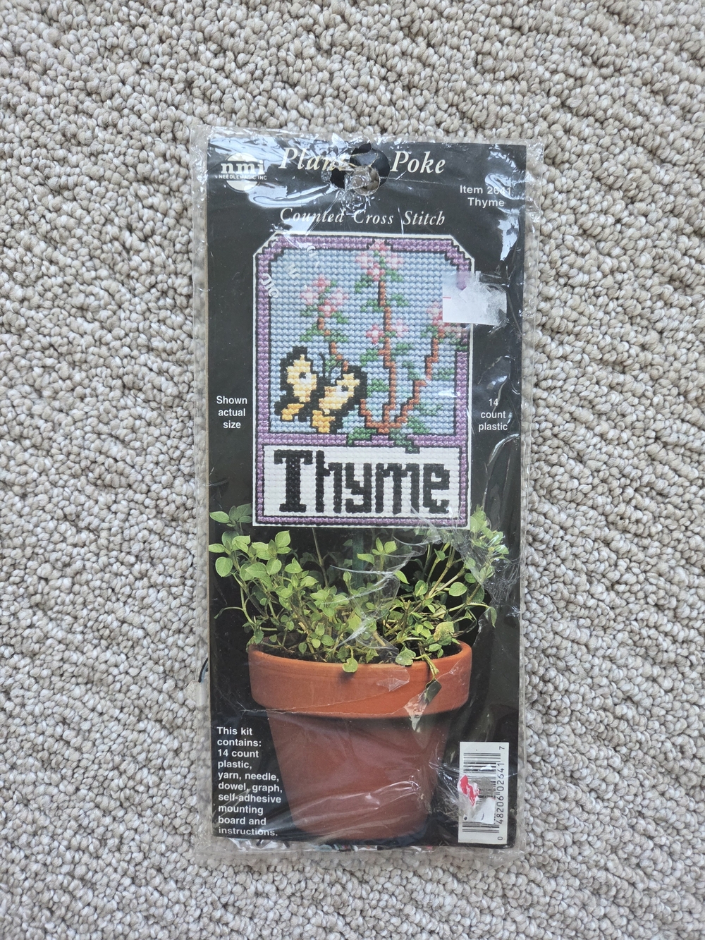 NMI Needle Magic Inc Thyme Plant Poke Counted Cross Stitch Kit